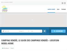 Tablet Screenshot of campingsenvendee.com